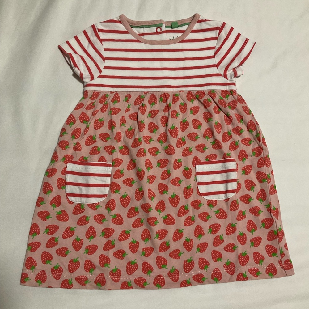 BABY BODEN 6/12 Strawberry Dress